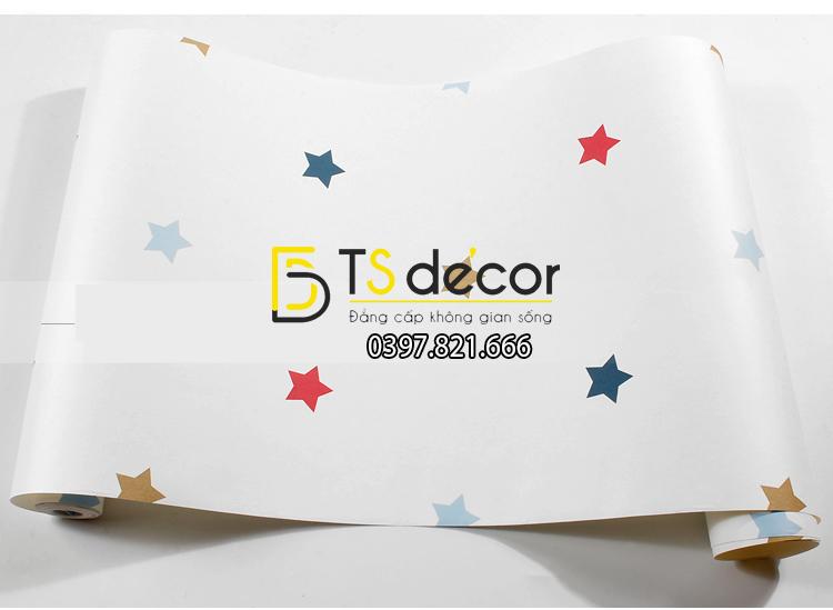 Bề mặt Giấy dán tường họa tiết ngôi sao nhỏ 3D067