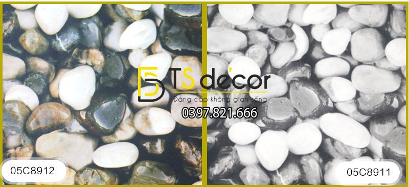 2 màu giấy dán tường giả đá sỏi