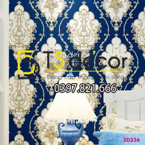 Giấy Dán Tường Họa Tiết Damascus Châu Âu 3D236