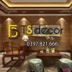Giấy Dán Tường Tre Đan Thủ Công Mỹ Nghệ 3D239