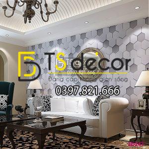 Giấy Dán Tường Hình Học Tổ Ong 3D247