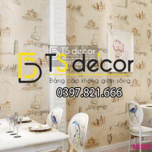 Giấy Dán Tường Họa Tiết Kỳ Quan Thế Giới 3D253