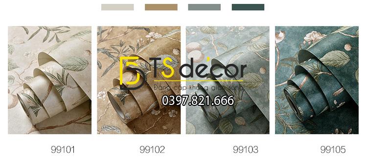 4 màu Giấy Dán Tường Họa Tiết Cây Táo 3D120