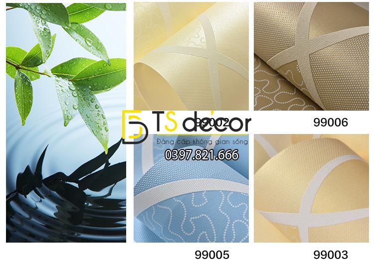 4 Màu giấy dán tường sọc sóng biển 3d129