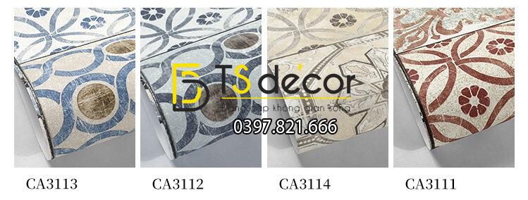 4 màu Giấy dán tường giả gạch bông 3D303