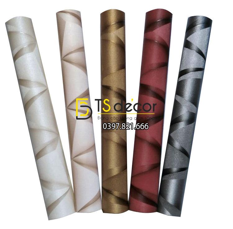 5 Màu giấy dán tường hình học tam giác 3D128