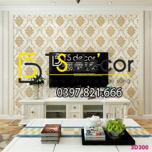 Giấy dán tường tân cổ điển 3D300