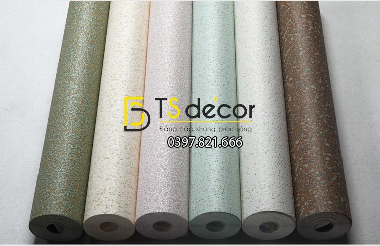 6 màu Giấy dán tường kiểu nhám sơn gai 3D204