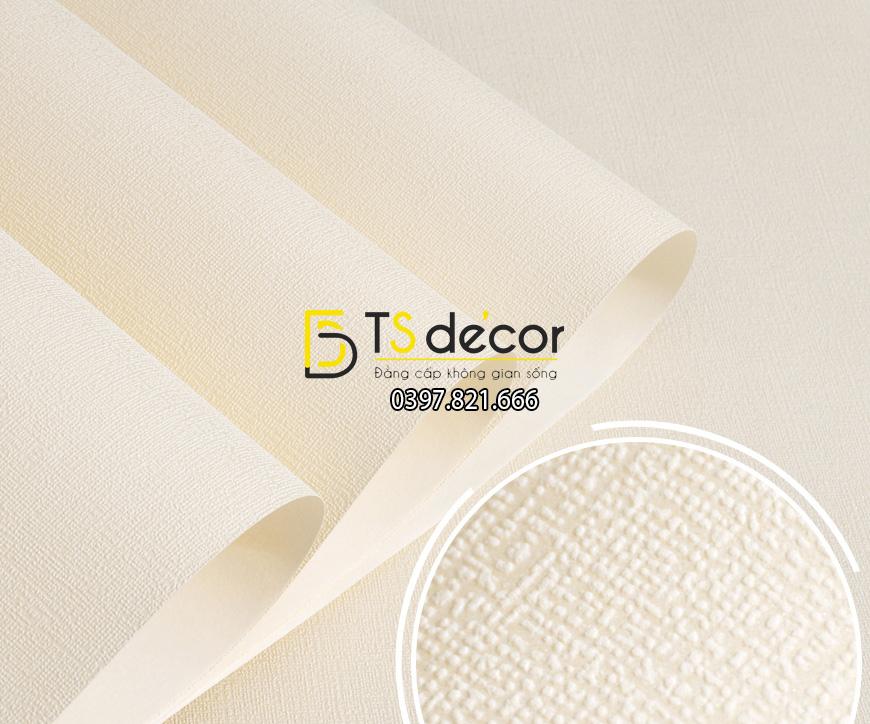 Giấy Dán Tường Kiểu Nhám Đơn Giản 3D078 màu be tại phòng ngủ