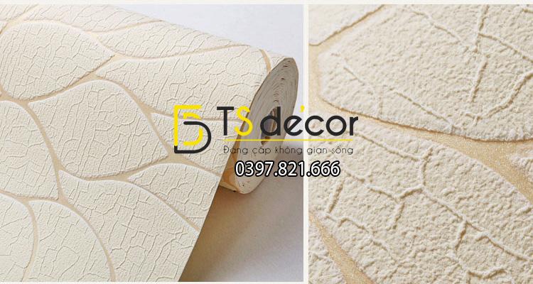 Bề mặt Giấy dán tường hoa cúc 3D161 màu be