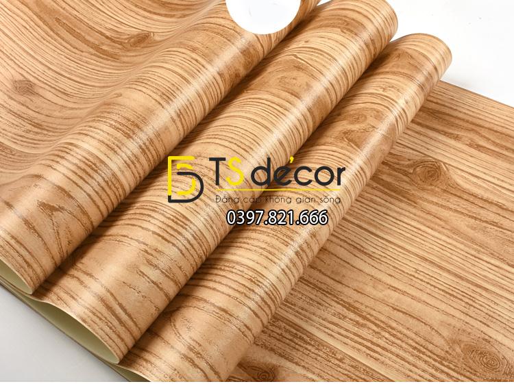 Bề mặt giấy dán tường vân gỗ 3D190 màu nhạt