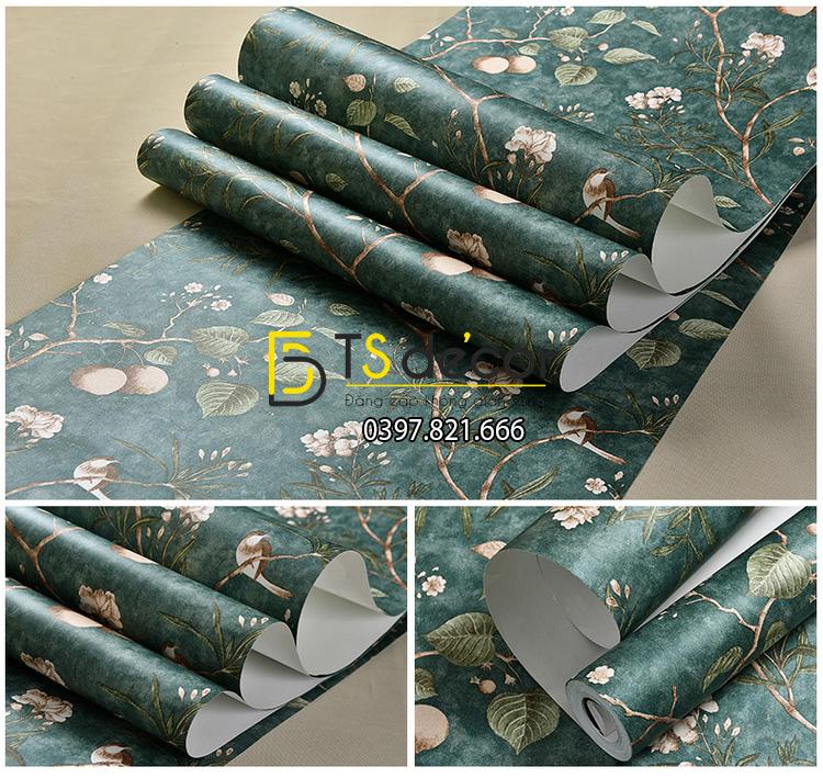 Bề mặt giấy Giấy Dán Tường Họa Tiết Cây Táo 3D120