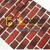 Bề mặt Giấy dán tường giả gạch cháy đỏ đen 3D302 Bề mặt Giấy dán tường giả gạch cháy đỏ đen 3D302