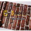 Bề mặt Giấy dán tường giả gạch có chữ 3D287 Bề mặt Giấy dán tường giả gạch có chữ 3D287
