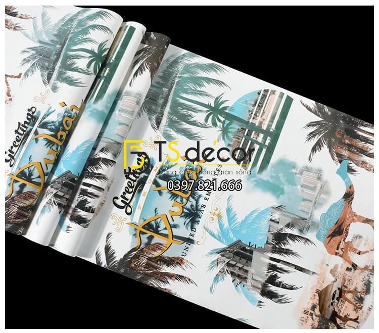 Bề mặt Giấy dán tường họa tiết Dubai sa mạc 3D260