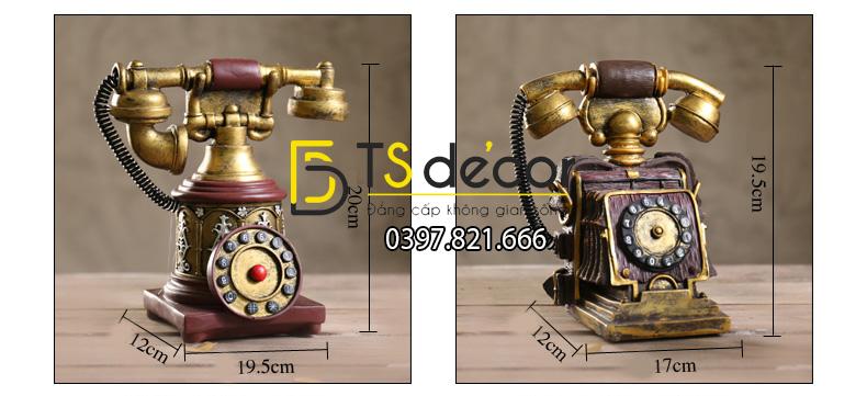 Kích thước Điện thoại cổ trang trí quán cafe DC01