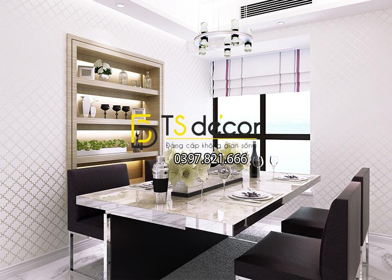 Giấy dán tường caro ô vuông nhỏ 3D143 màu hồng nhạt 004