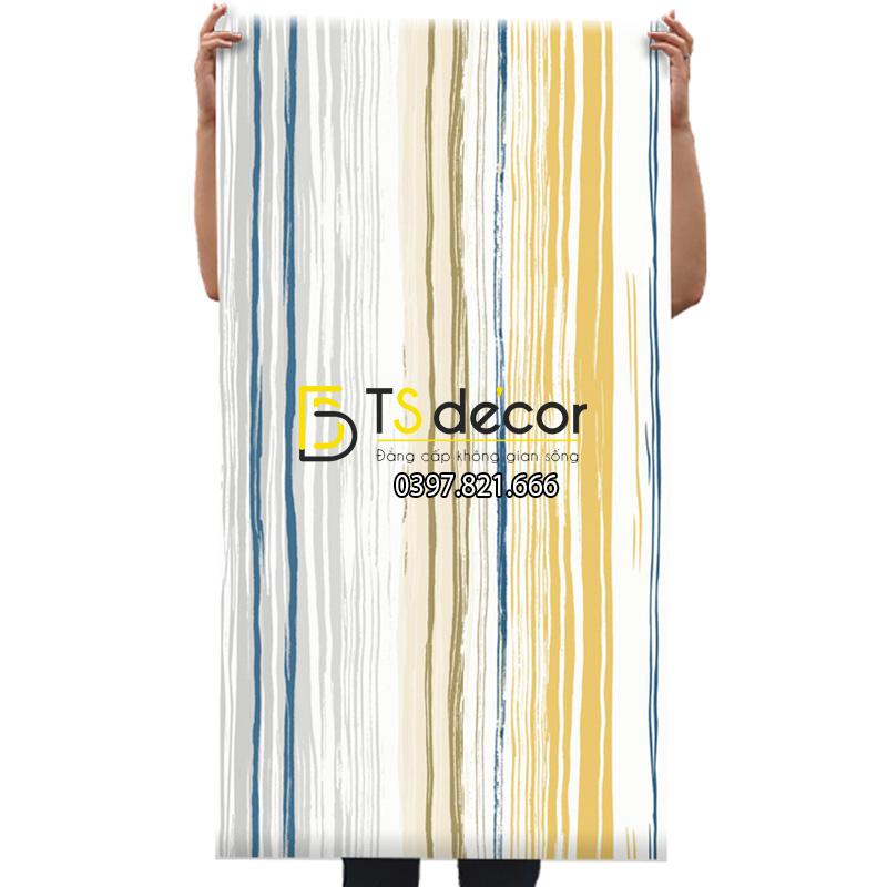 Giấy dán tường kiểu màu chữ trôi 3D183 -01