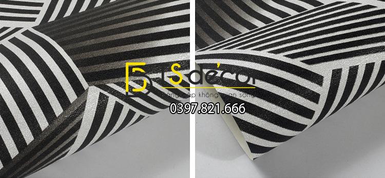 Giấy dán tường quán karaoke hình hộp 3 chiều 3D201- màu trắng 1