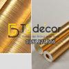 Giấy dán trần vàng óng sang trọng 3D298 vân sọc Giấy dán trần vàng óng sang trọng 3D298 vân sọc