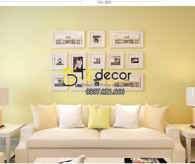 Giấy dán tường một màu 3D108 – Màu vàng VA001