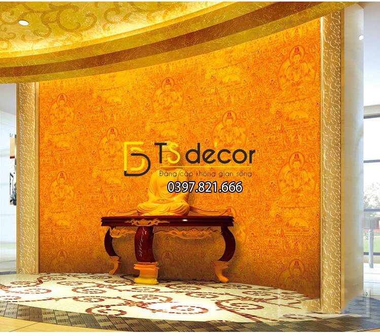 Giấy dán tường phật giáo họa tiết phật tổ 3D305
