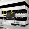 Giấy dán tường sọc trắng đen to 3D283 phòng khách Giấy dán tường sọc trắng đen to 3D283 phòng khách