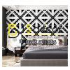 Giấy dán tường trắng đen đối xứng 3D255 phong ngu Giấy dán tường trắng đen đối xứng 3D255 phong ngu