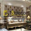Giấy dán tường tân cổ điển 3D300 màu nâu phòng khách Giấy dán tường tân cổ điển 3D300 màu nâu phòng khách