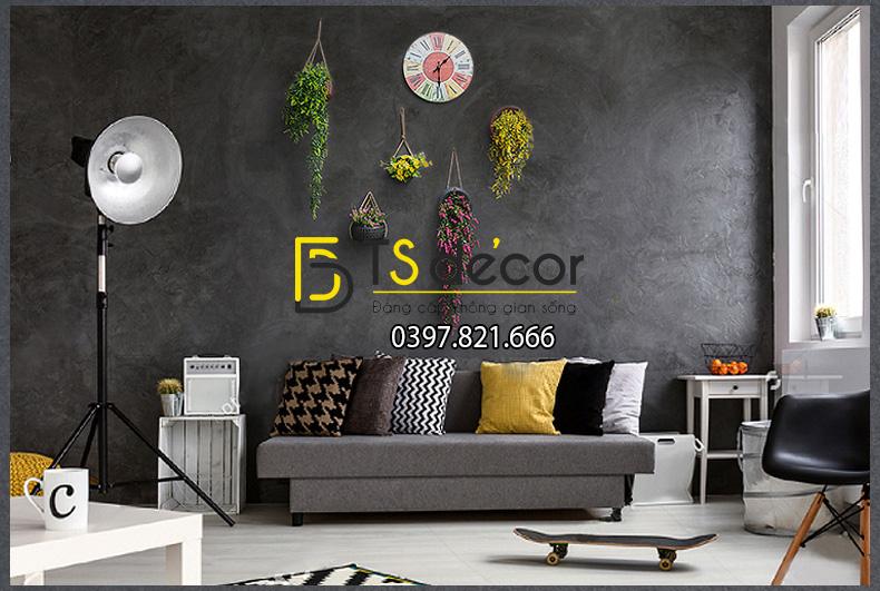 Lốp xe trang trí phòng khách bằng xi măng LXM01