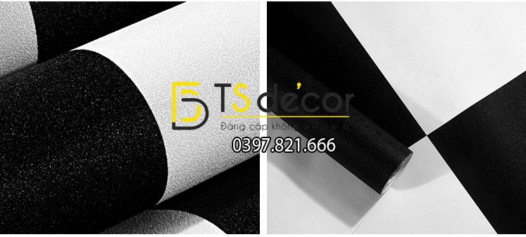 Mat Giay dan tuong caro o vuong trang den 3D243