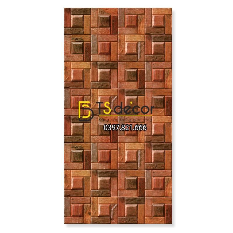 Mặt Giấy dán tường giả ụ gỗ nâu 3D234