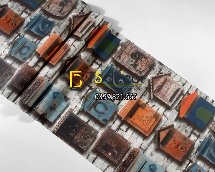 Mat Giay dan tuong hoa tiet chuong chim bo cau 3D241