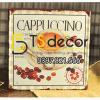 Tranh sat tro tuong trang tri quan cafe DC05 cappuccino Tranh sat tro tuong trang tri quan cafe DC05 cappuccino