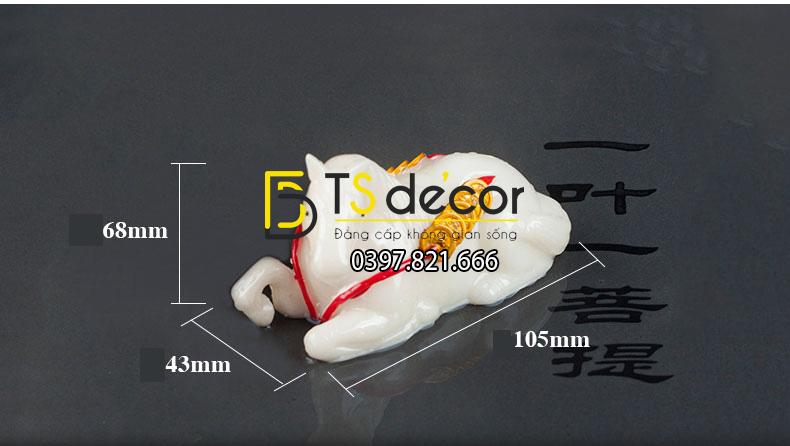 Kích thước tượng ngựa nằm DTT07