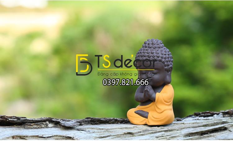 Tượng phật tổ như lai nhỏ DTT09 kiểu chắp tay