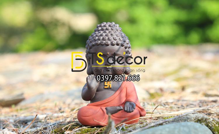 Tượng phật tổ như lai nhỏ DTT09 kiểu xòe tay