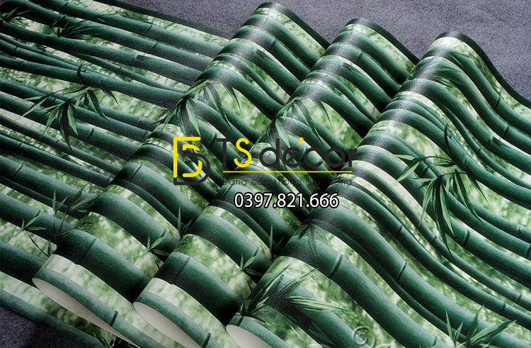 Bề mặt Giấy dán tường rừng tre xanh 3D159