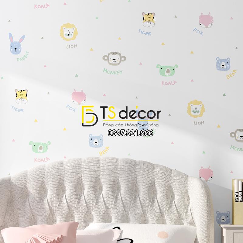 Giấy dán tường hoạt hình cho bé