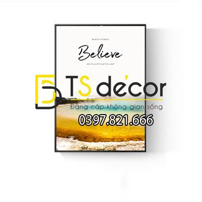 Tranh treo tường believe