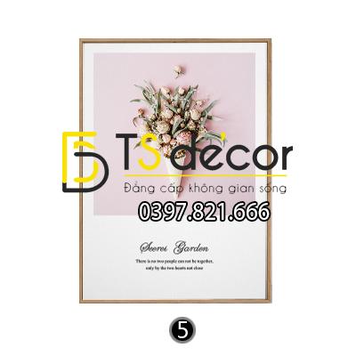 Tranh treo tường bó hoa hồng