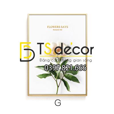 Tranh treo tường bông hoa