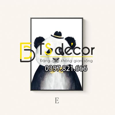 Tranh treo tường gấu trúc