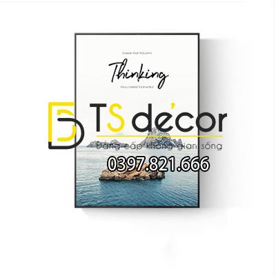 Tranh treo tường đảo thinking