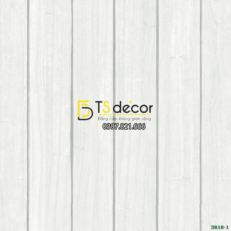 GIẤY DÁN TƯỜNG HÀN QUỐC GIẢ GỖ BASE 3818-1