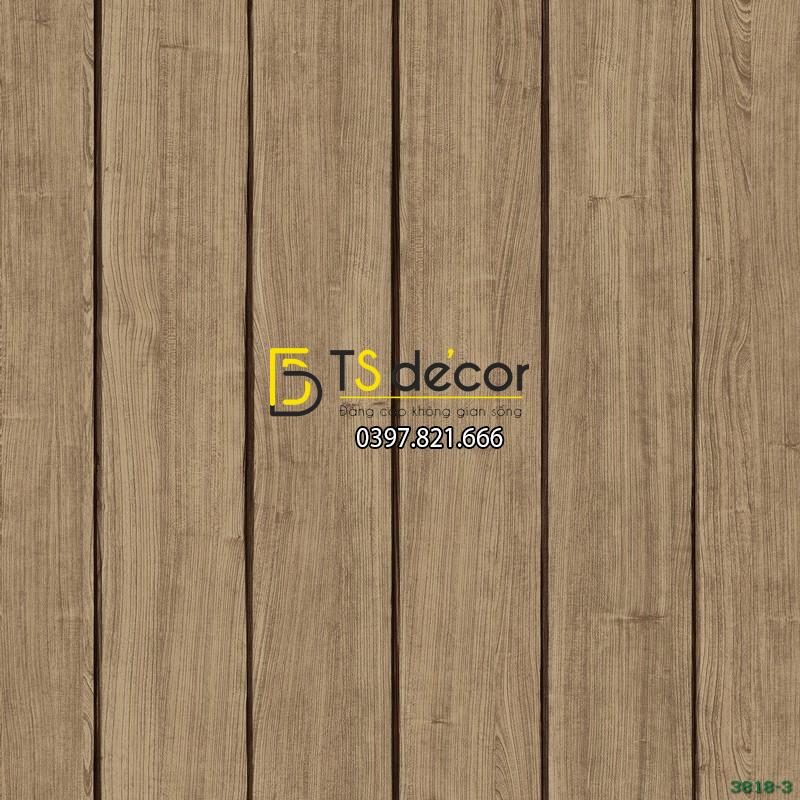 GIẤY DÁN TƯỜNG HÀN QUỐC GIẢ GỖ BASE 3818-3