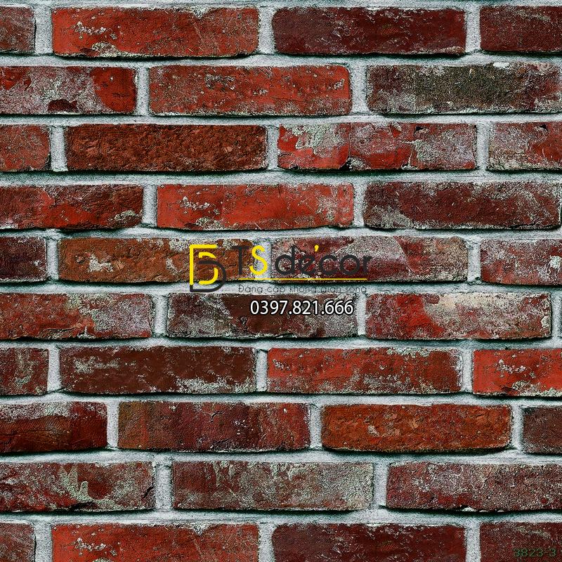 GIẤY DÁN TƯỜNG HÀN QUỐC GIẢ GẠCH BASE 3823-3
