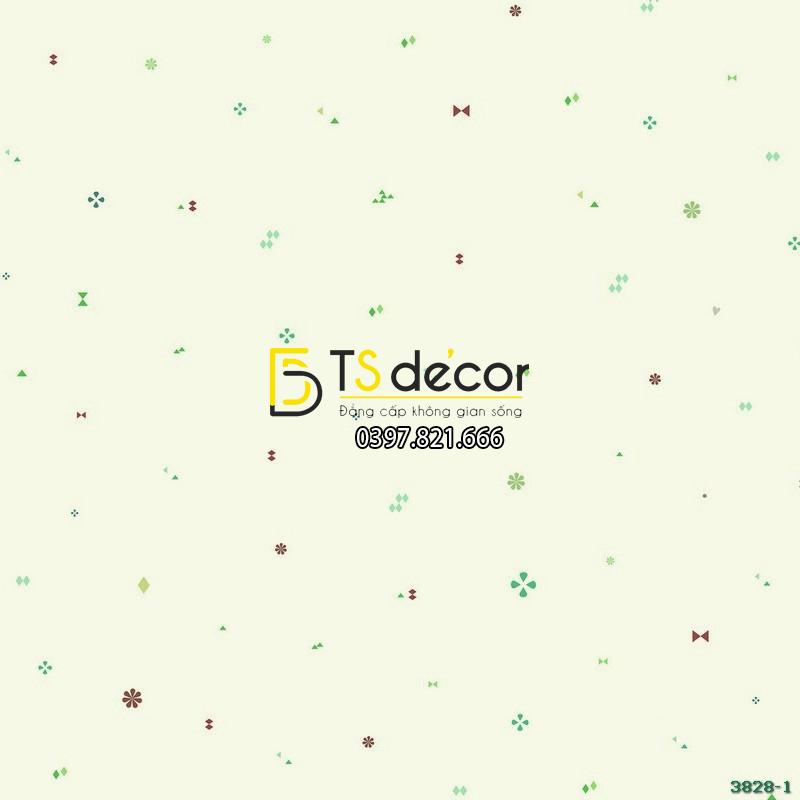 GIẤY DÁN TƯỜNG HÀN QUỐC PHÒNG TRẺ EM BASE 3828-1