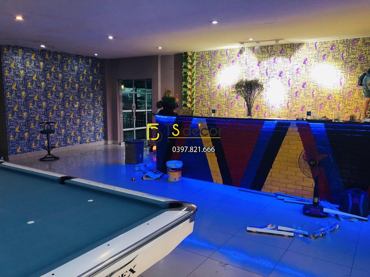 Giấy dán tường họa tiết vũ công ban nhạc 3D337 cho quán Karaoke,Bar