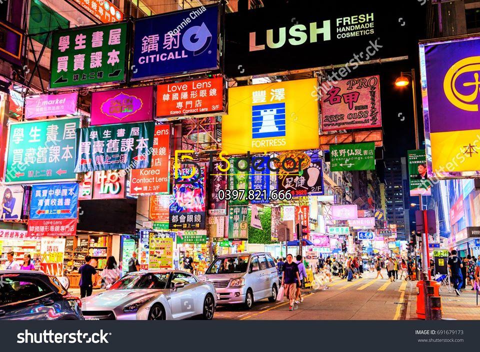 Tranh dán tường HONG KONG